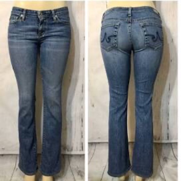 AG Adriano Goldschmied “The Colette” Slim Boot Jean 27X31 Stretch Med Wash - Picture 2 of 8